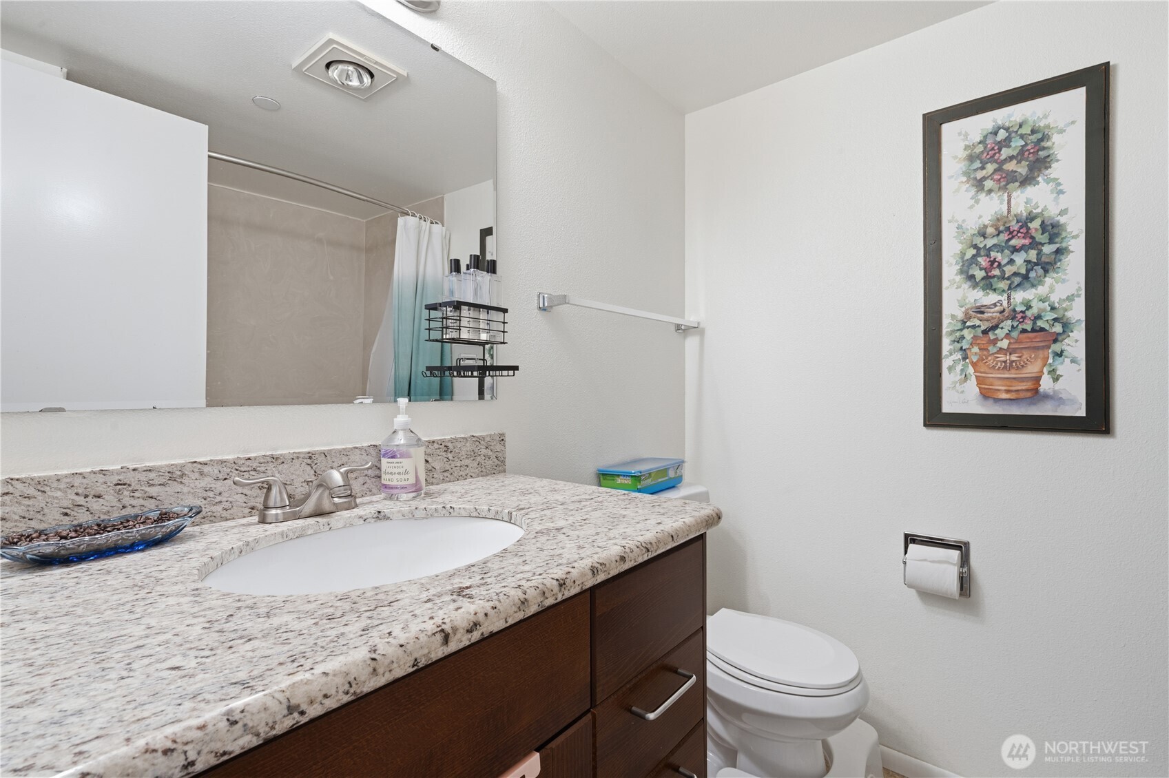 Modern Full Bathroom with Elegant Fixtures and Ample Space