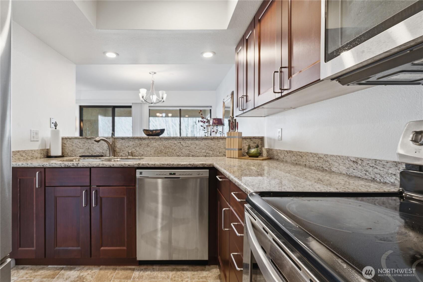 Dining Area with Adjacent Kitchen