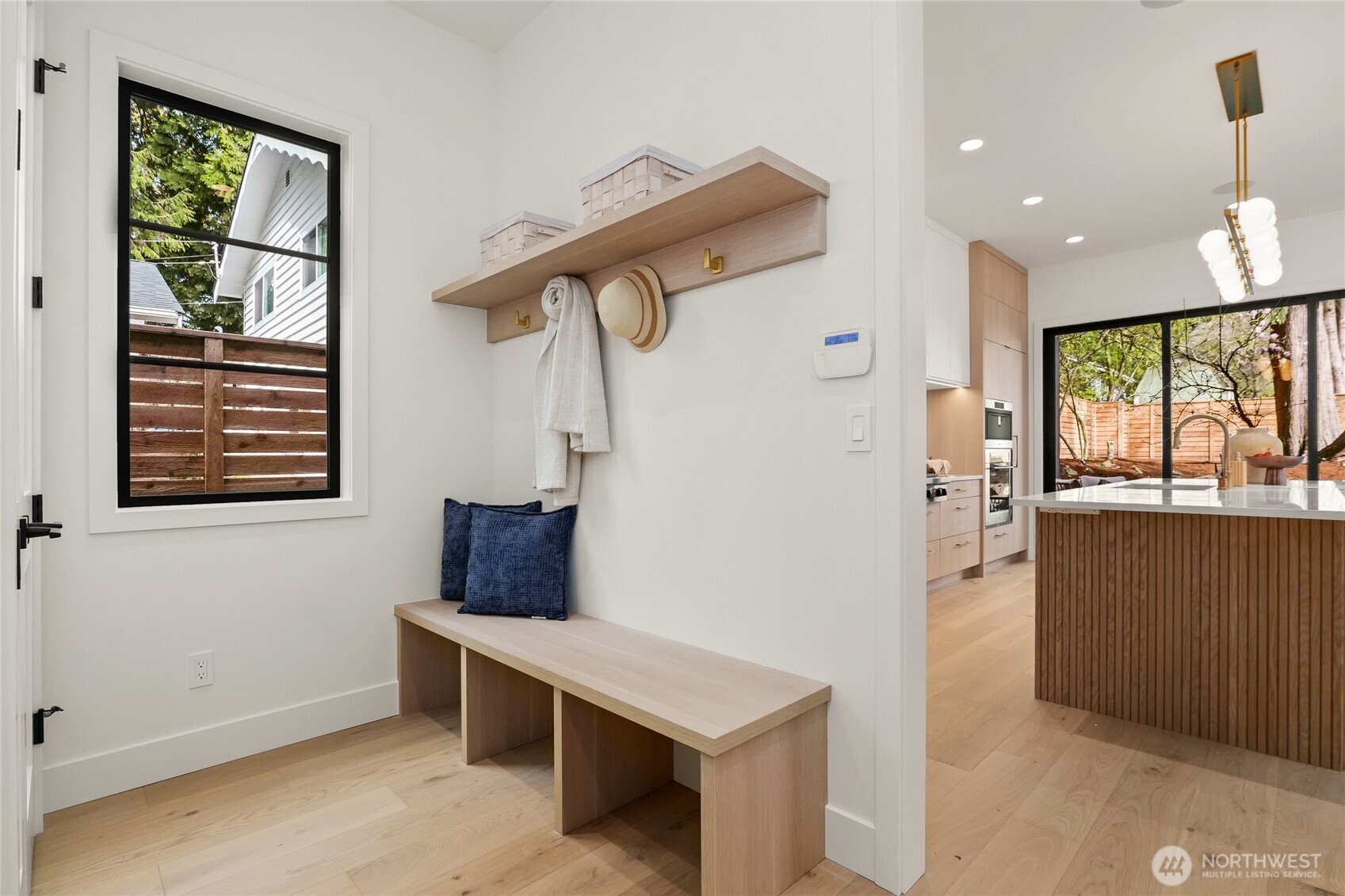 Custom Built-Ins, Security System off Garage