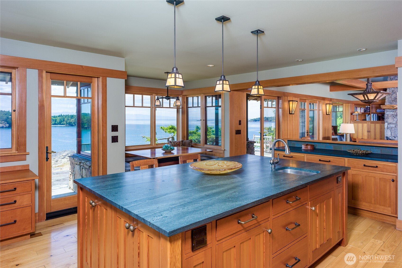 Spend your morning at the built-in nook.