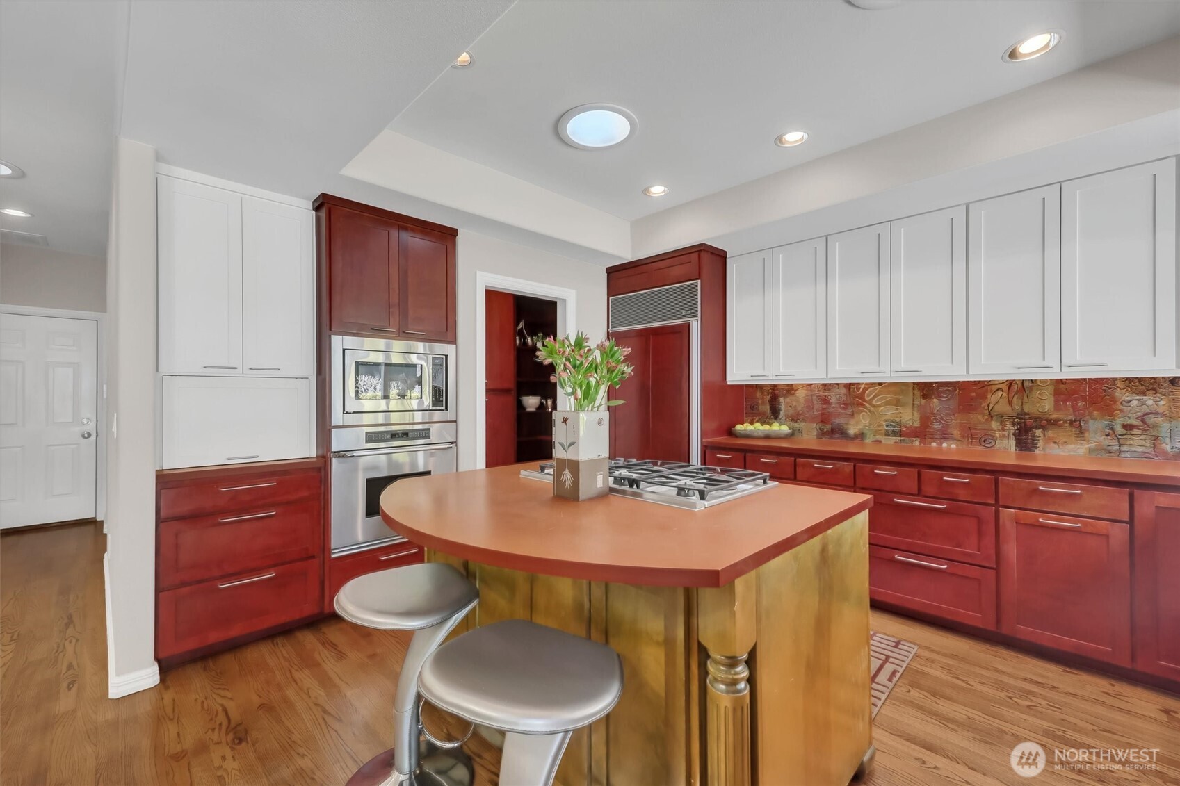 Fabulous kitchen with Sub Zero Refrigerator and custom cabinetry
