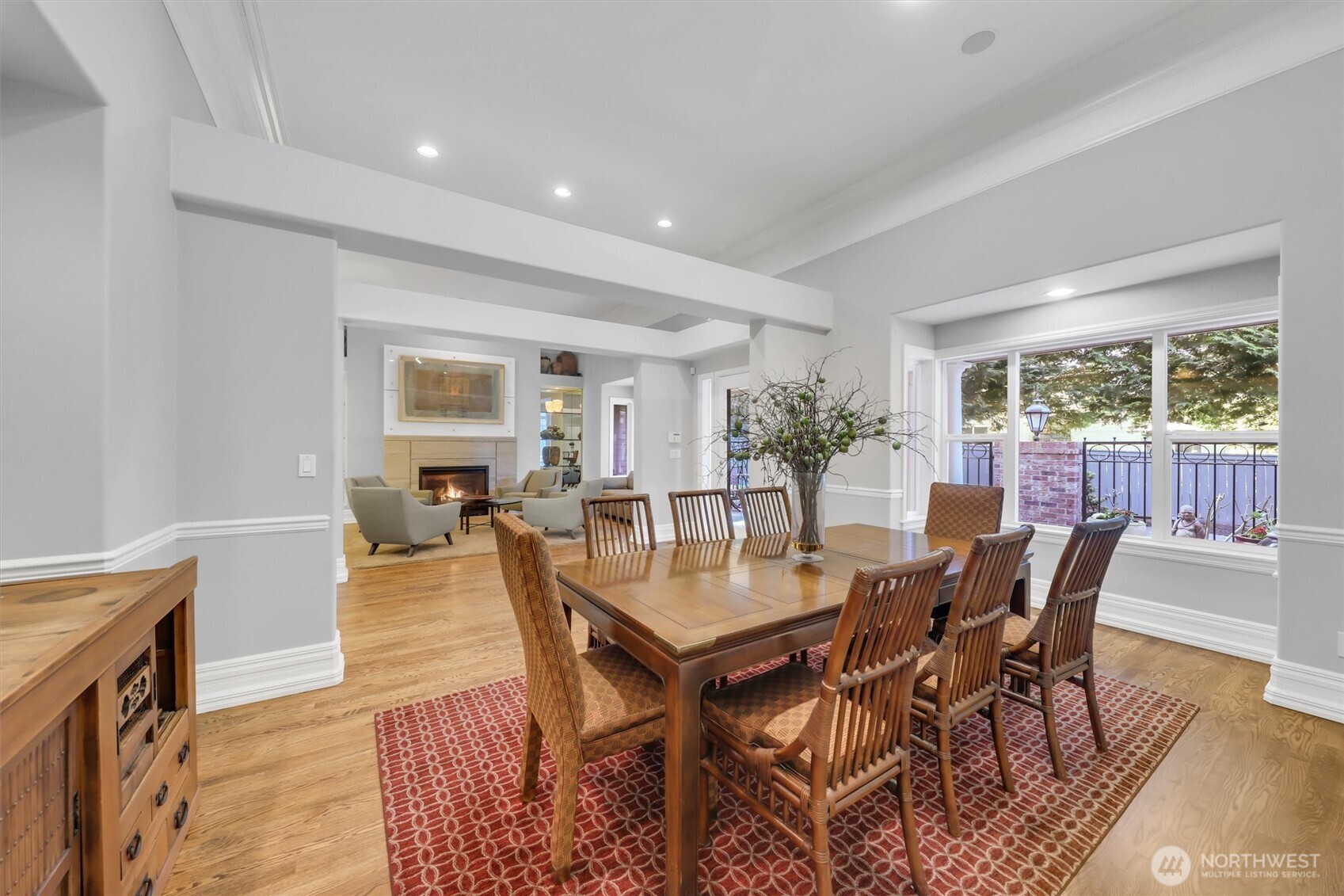 Located across from living room making entertaining a breeze