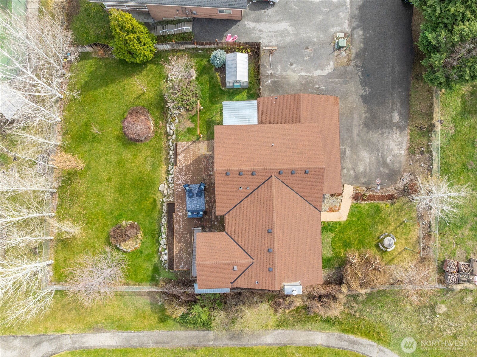 Dog run or fenced storage area