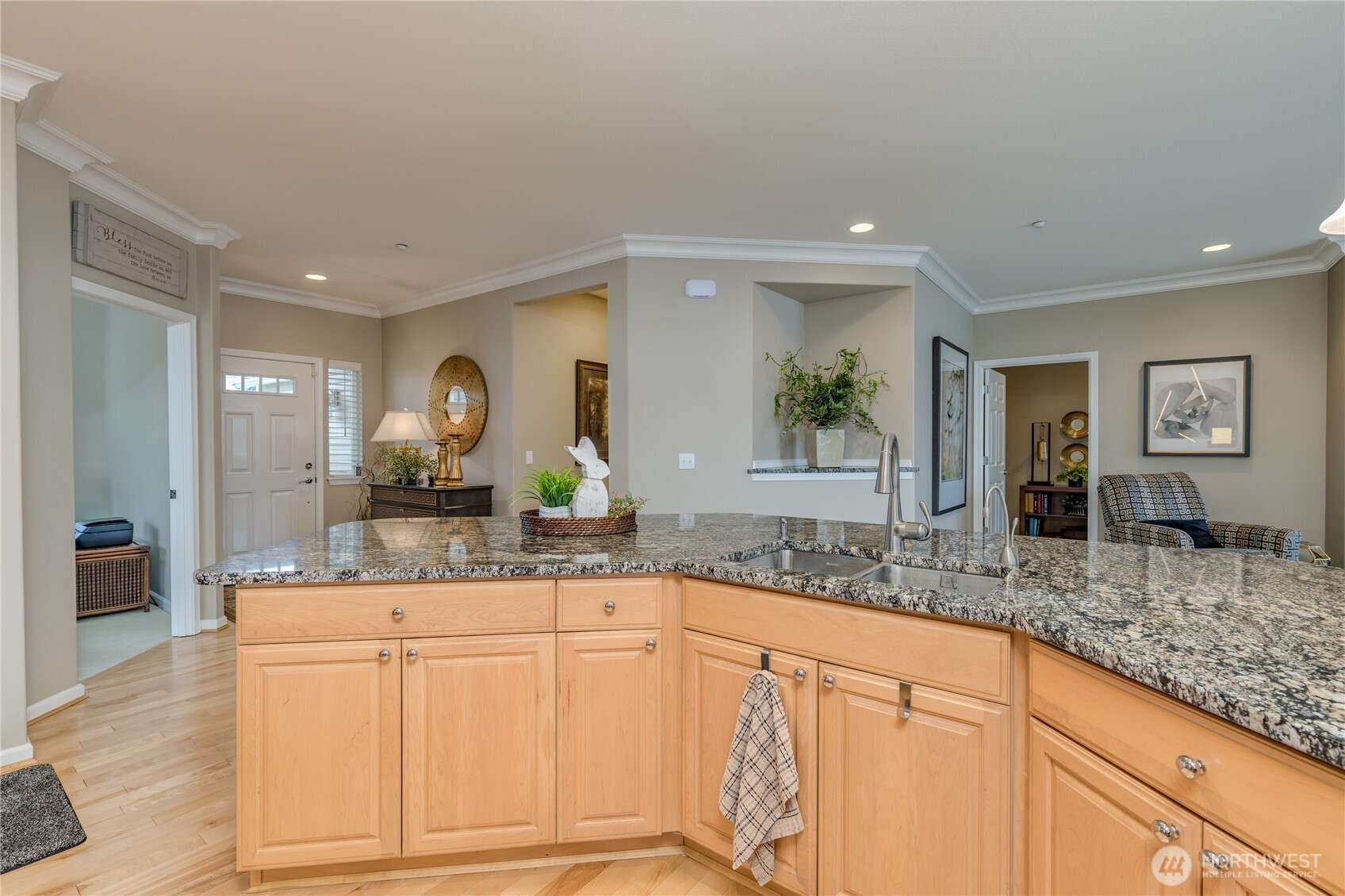 Expansive sightlines throughout the main level emphasize the home's airy, open feel, perfect for modern living