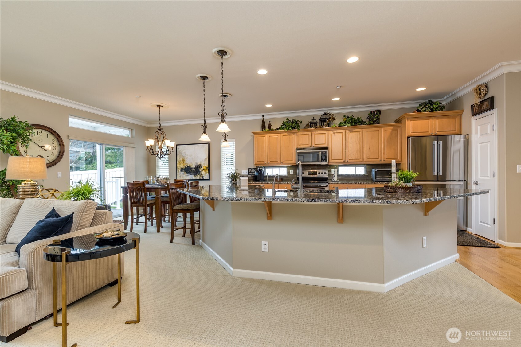 Designed for entertaining, the open-concept living spaces flow effortlessly from one room to the next