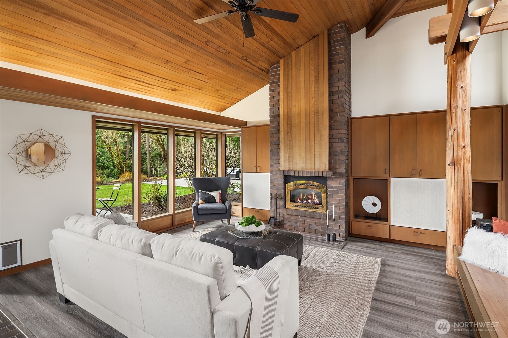 Raw pillars, as seen here on right, harvested on property