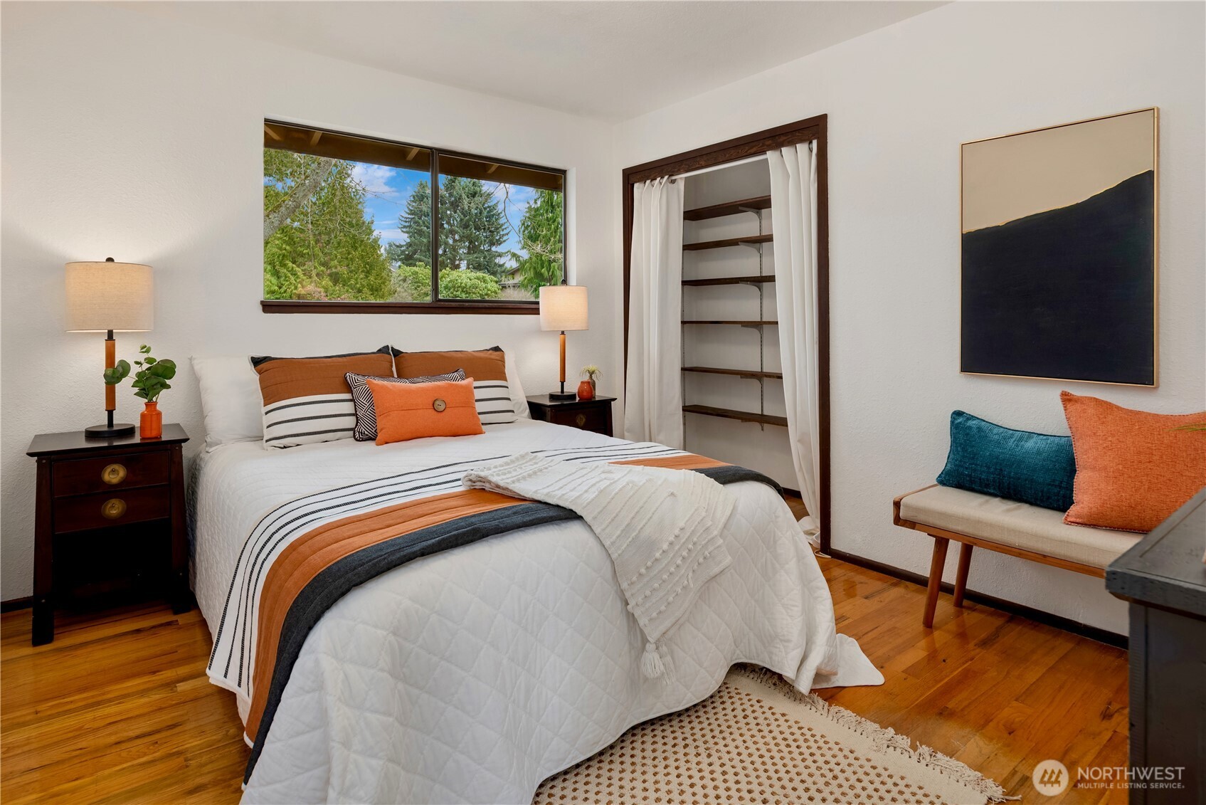 Hardwoods in bedrooms 2 & 3, light and bright.