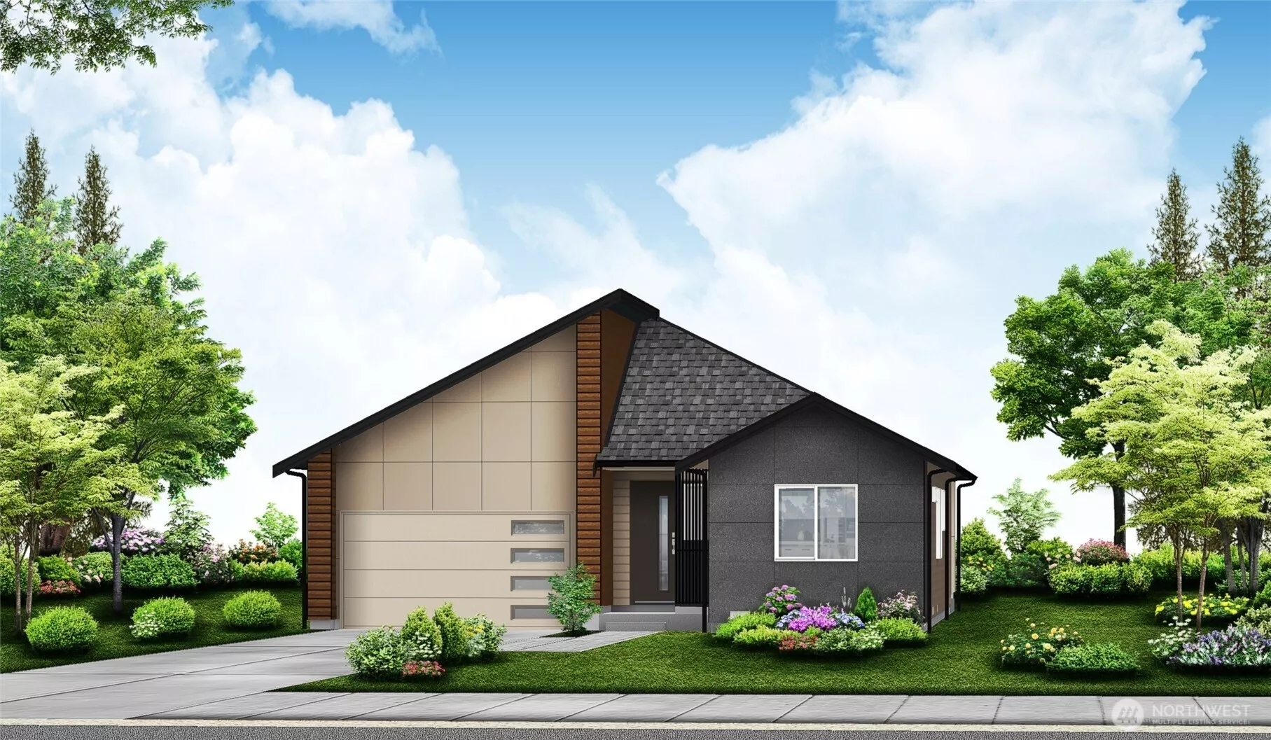 Rendering of home. Photo not of actual home