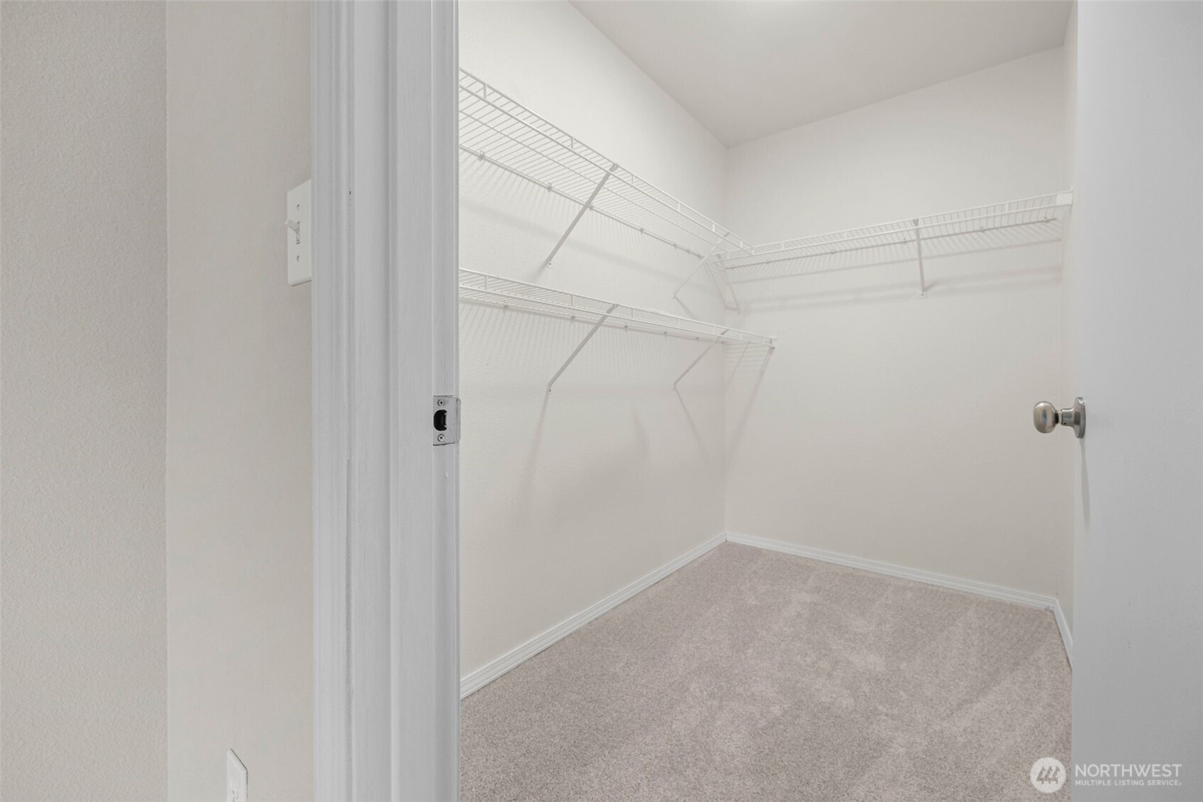 generous walk-in closet.