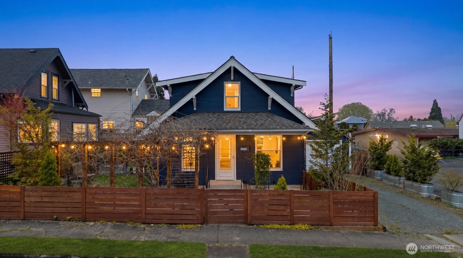 Day or night, home delivers livability and charm