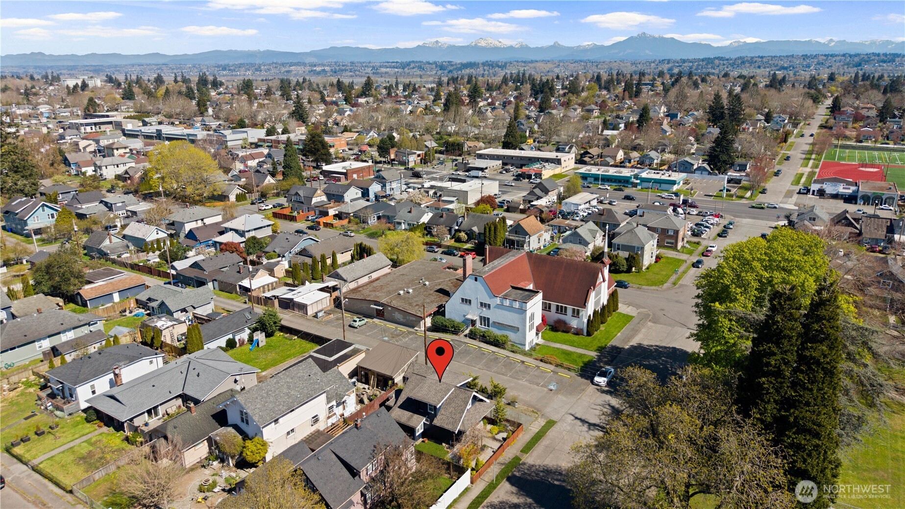Looking east, all the way to the Cascades