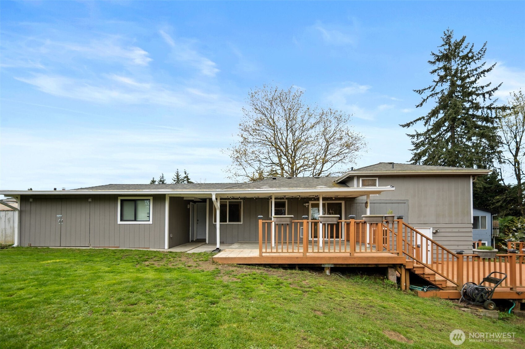 Back view of the home.