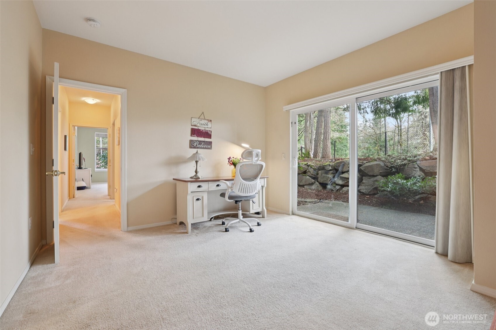 2nd Bedroom with a great patio