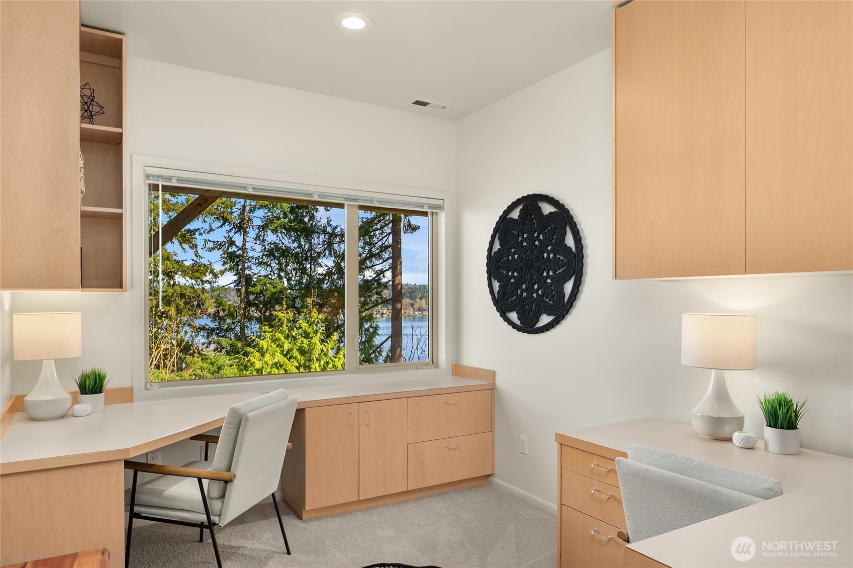 Third bedroom currently setup as office.