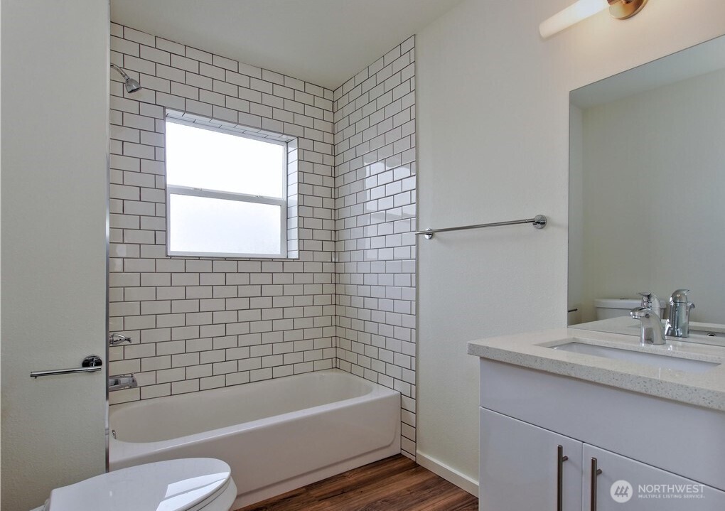 Photos of Unit A before tenant moved in