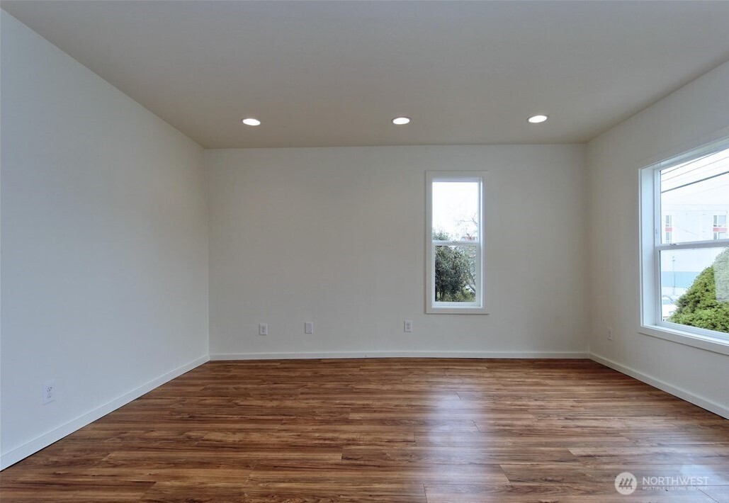 Photos of Unit A before tenant moved in