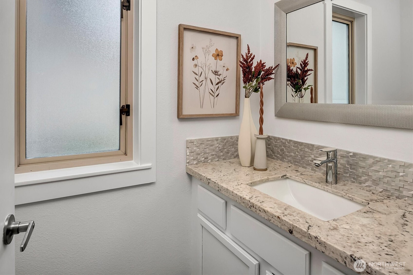 Remodeled powder on the main for guests...