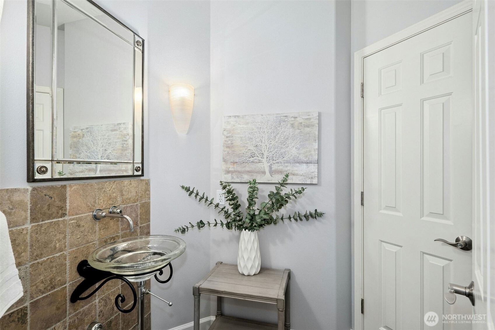 Powder on main floor with ample space for expansion.