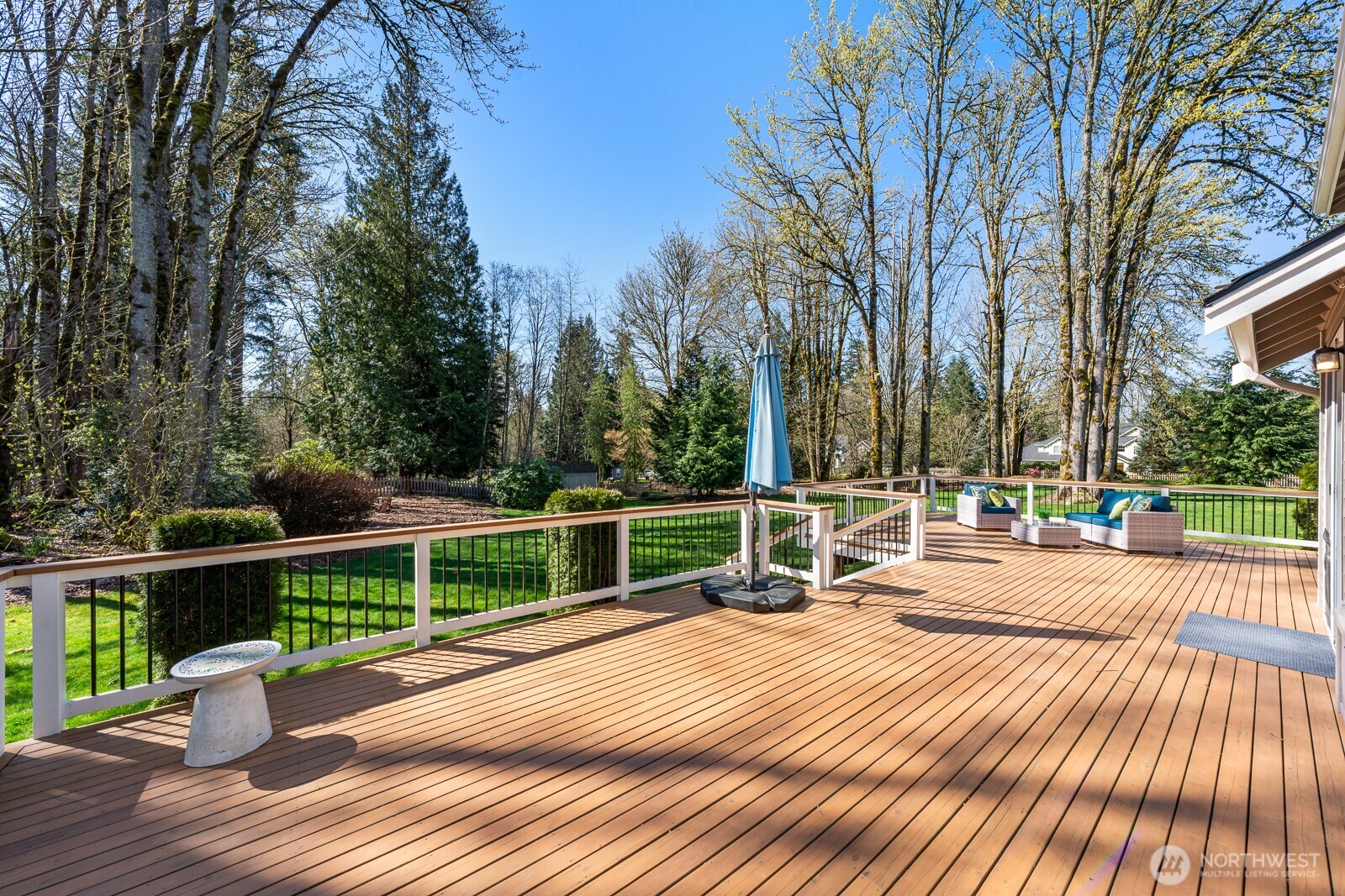 Large deck.