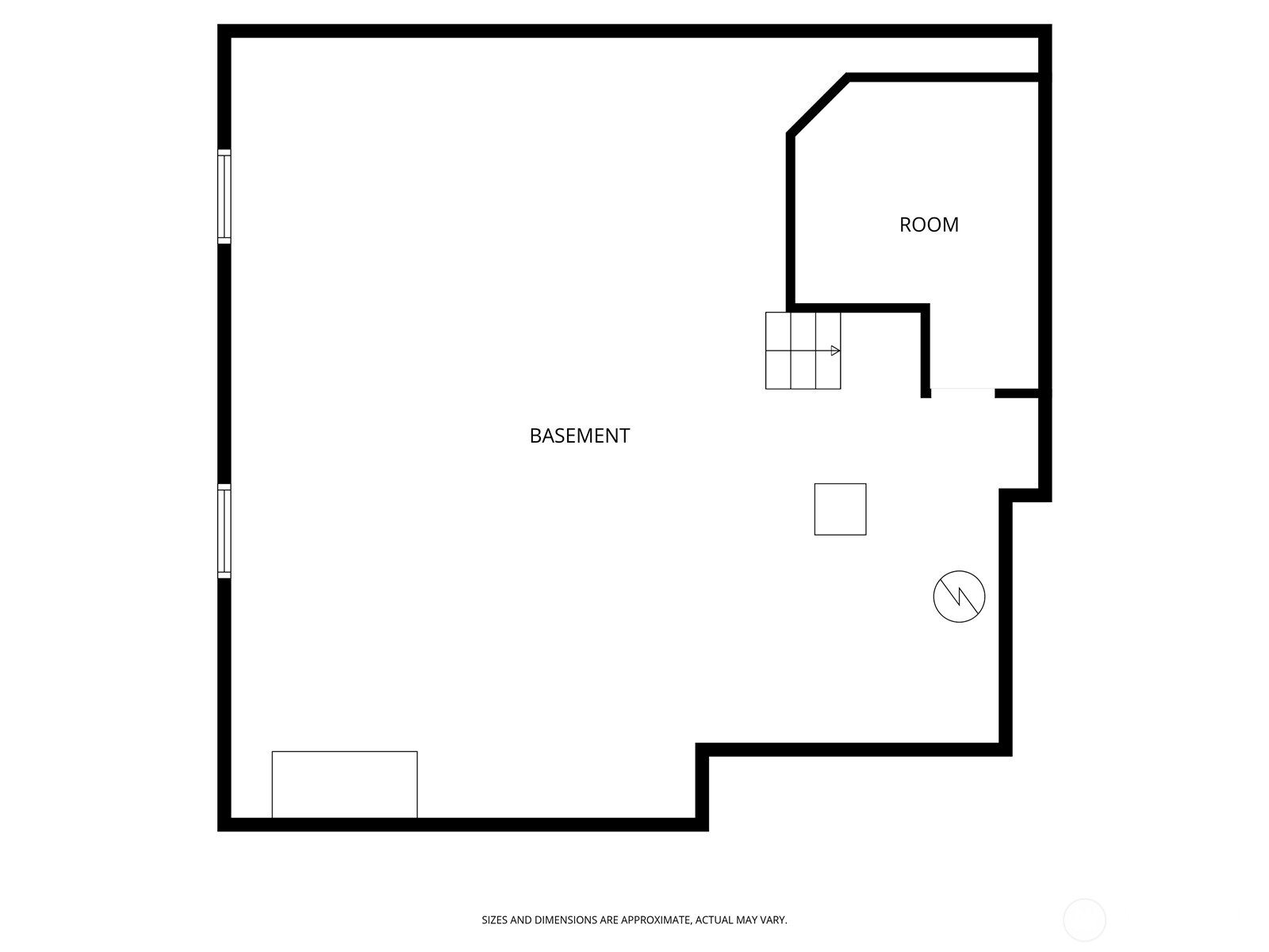 Upstairs bed has large walk in closet.