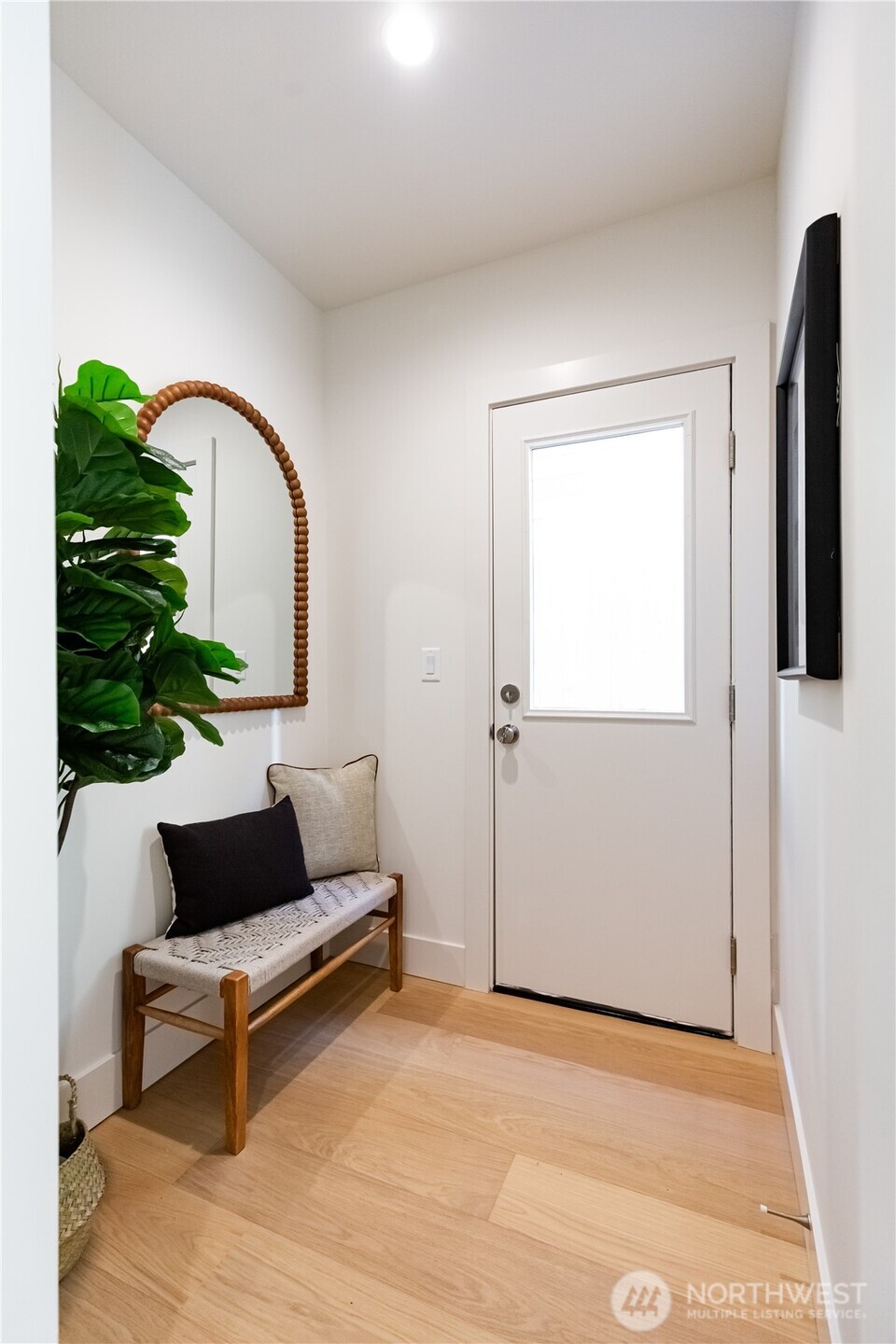 Side entry door to mud room