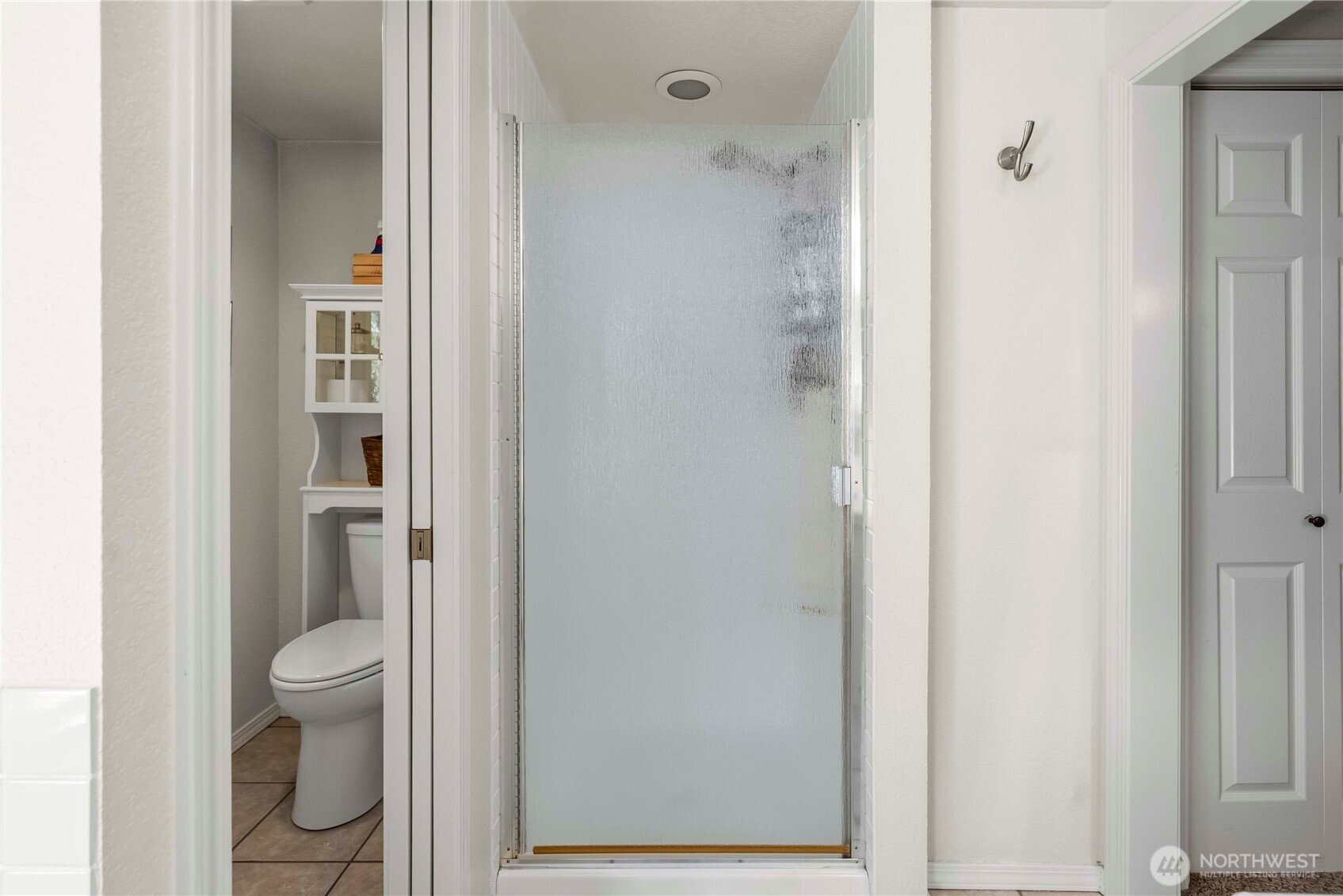 Primary bath ensuite shower and private commode