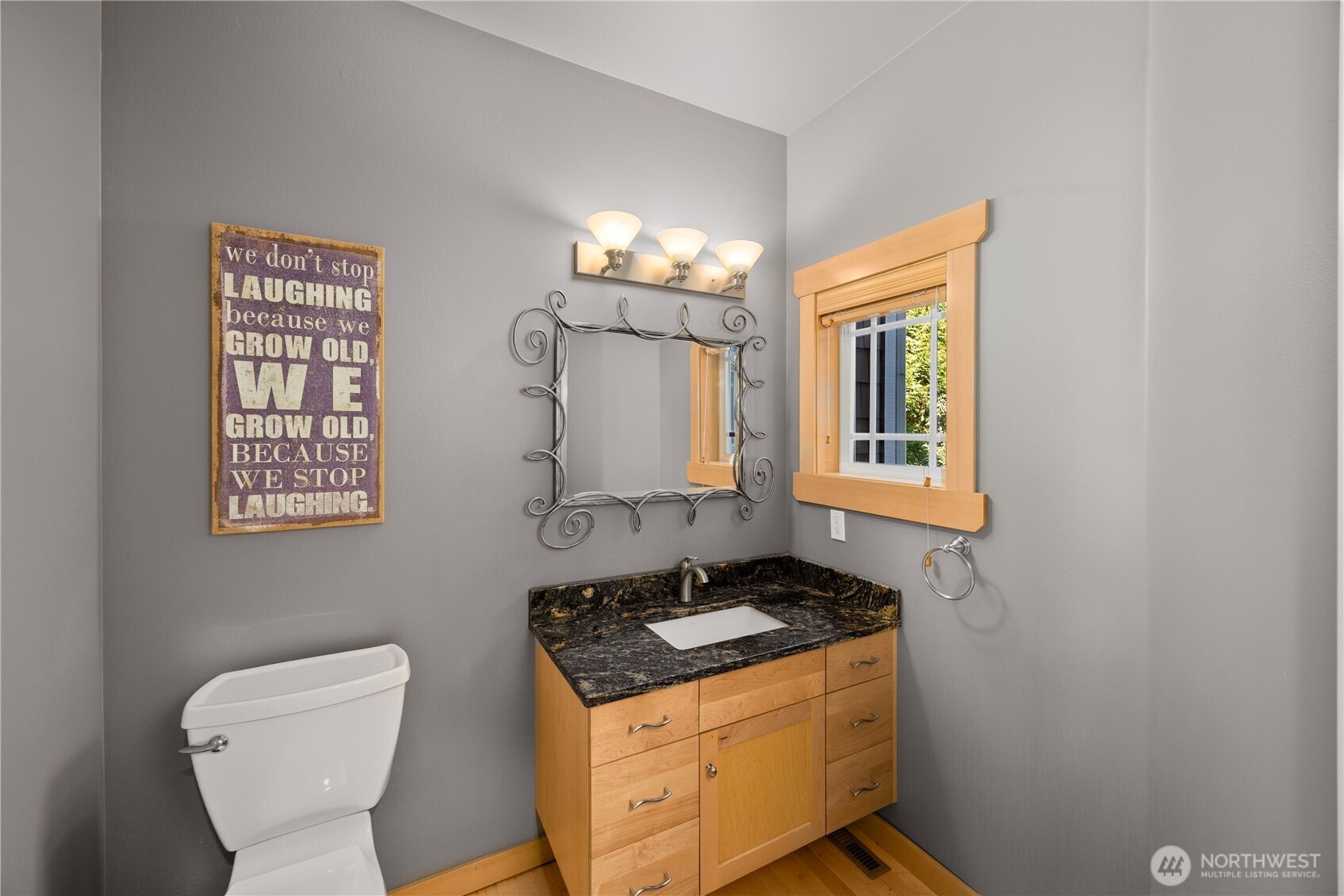 1/2 bath on main level