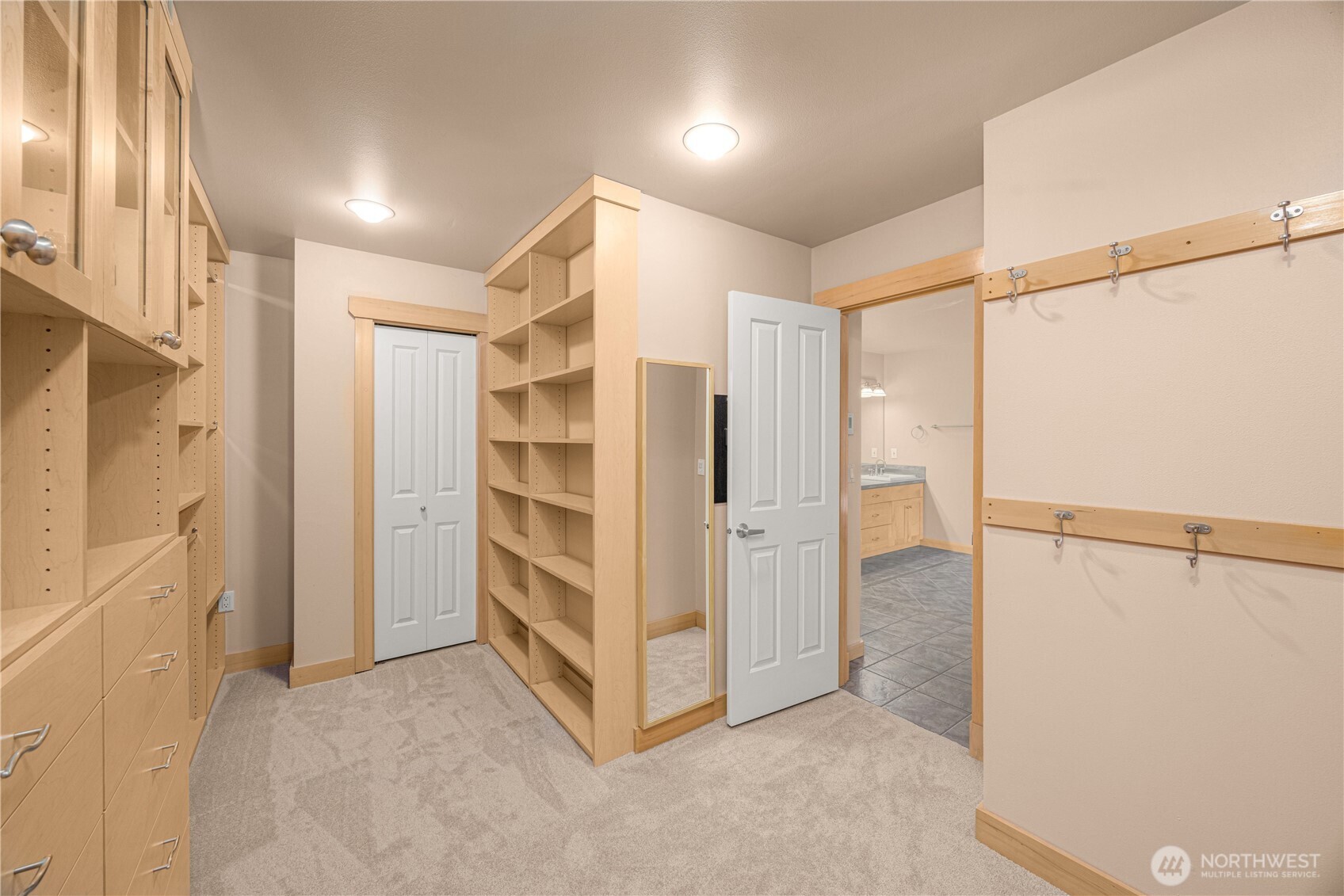 2nd view of primary closet
