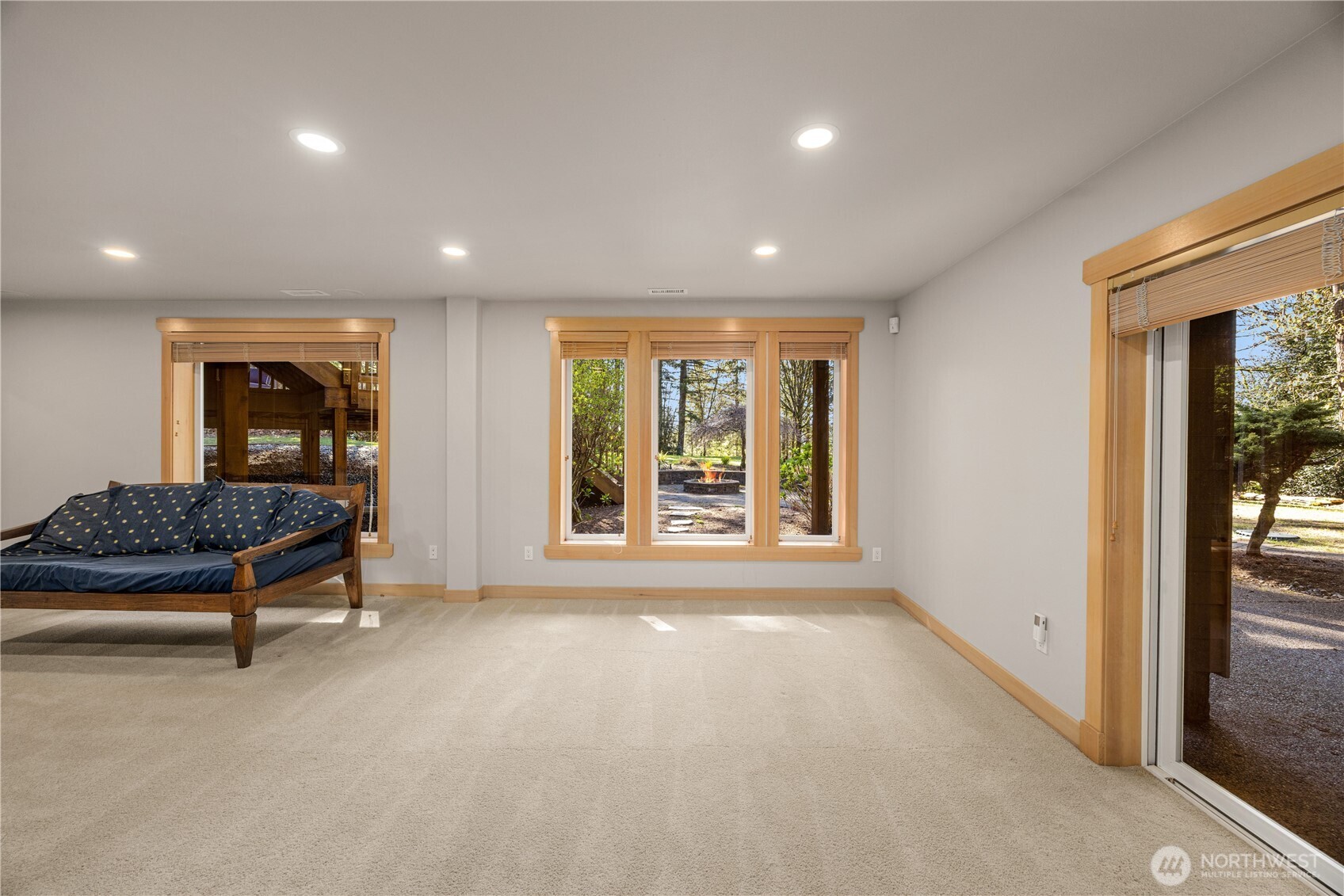 Very Spacious family room on lower level