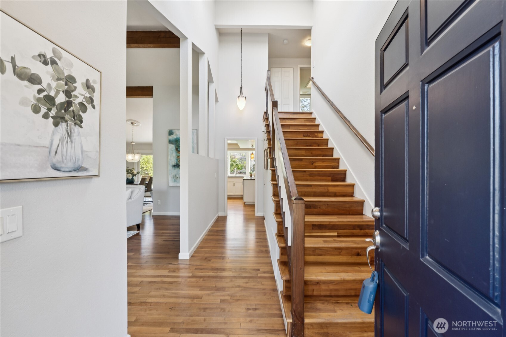 Come on in ... Light-filled spaces welcome you in—where clean lines and natural warmth create an easy first impression.