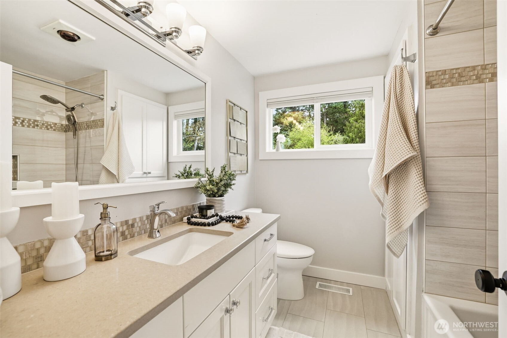 Remodeled bathroom with thoughtful design and detail