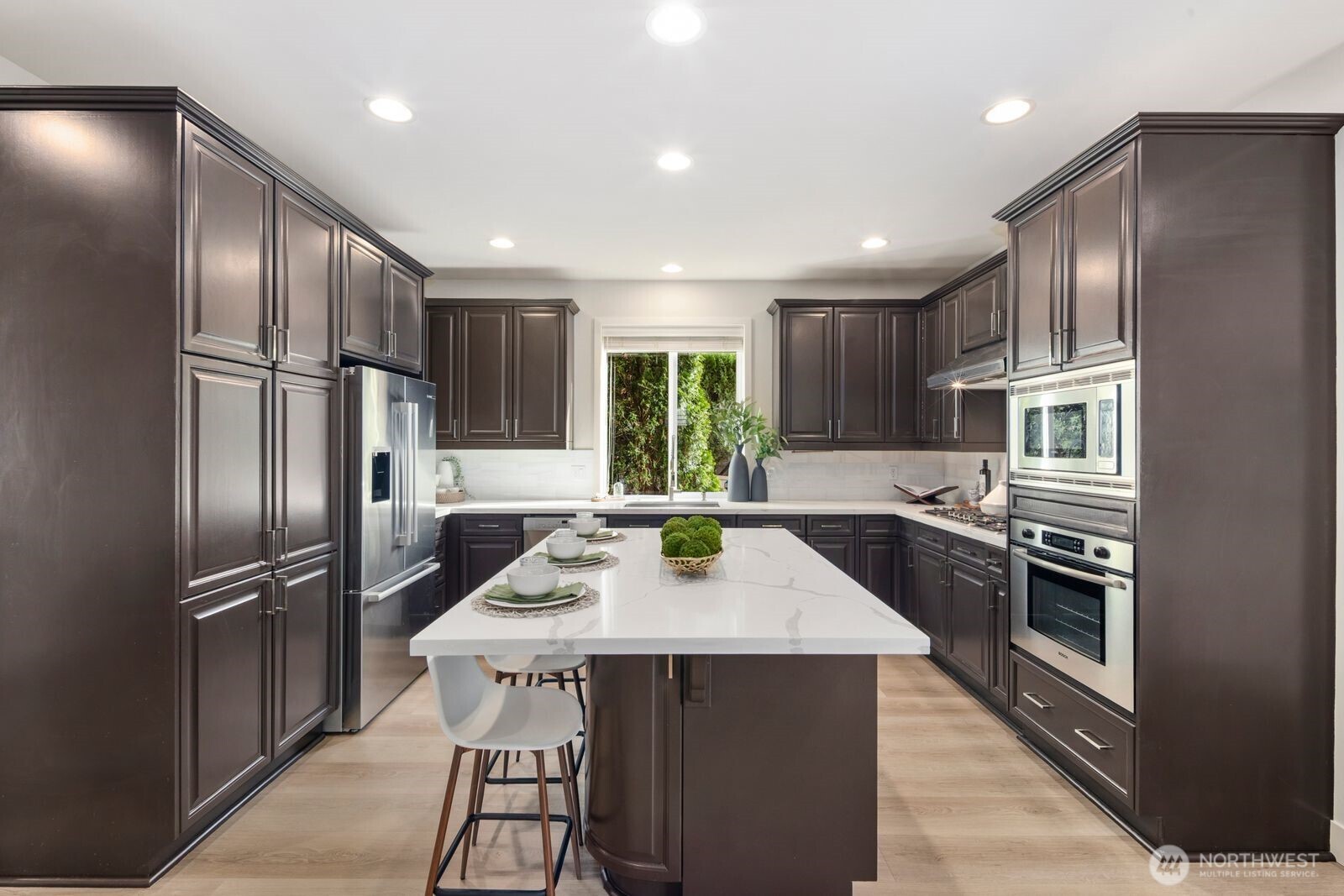 The proportions work well for this home.