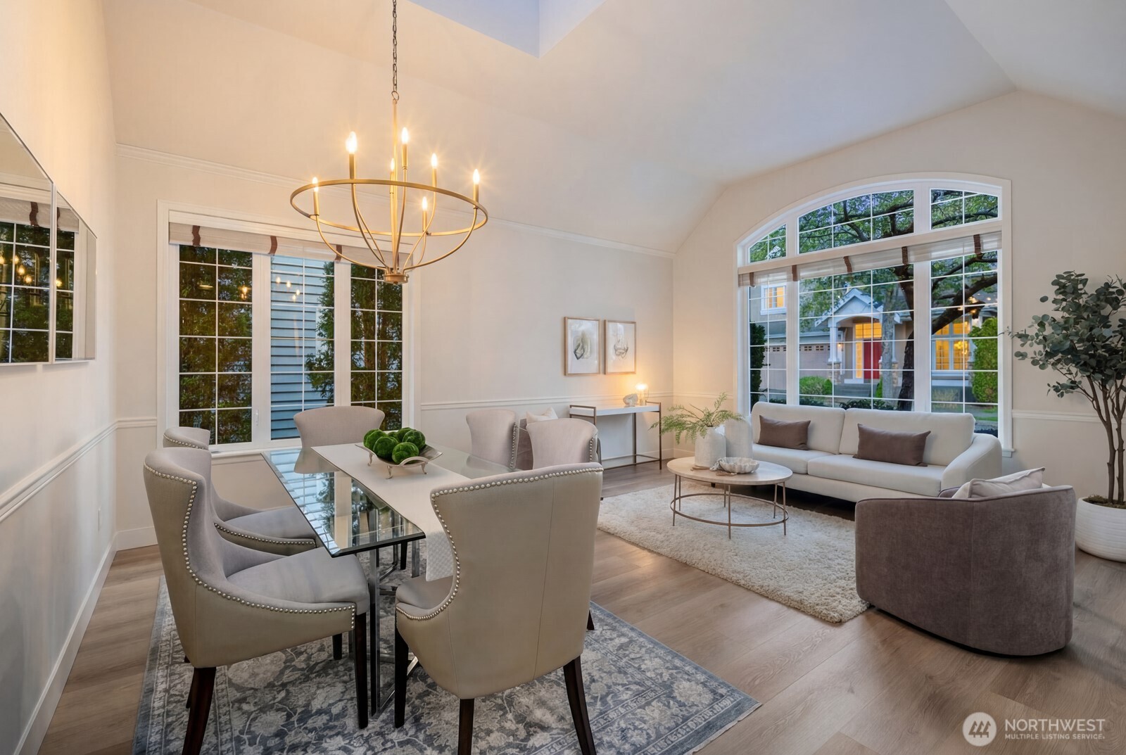 New chandelier gives the space some pop!