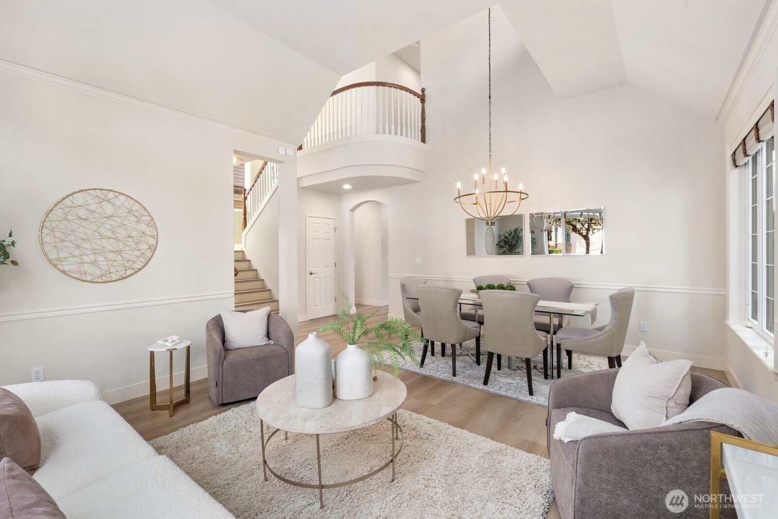 looking back towards kitchen/great room and upstairs.