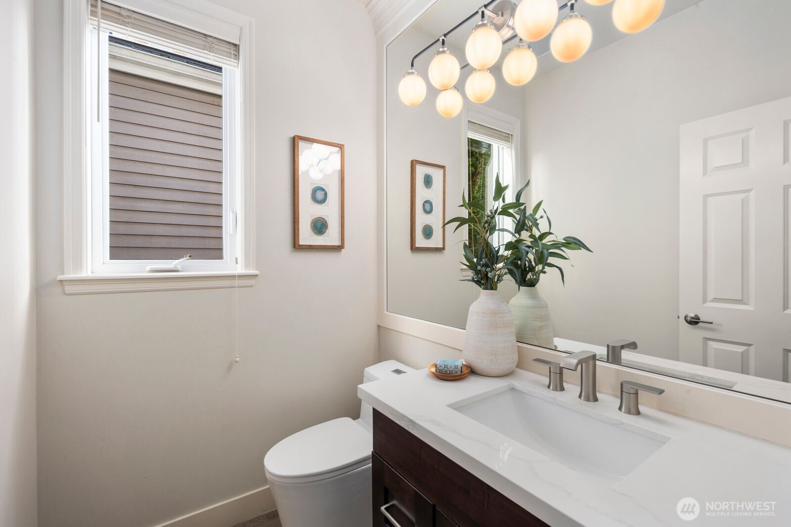 Powder room downstairs.