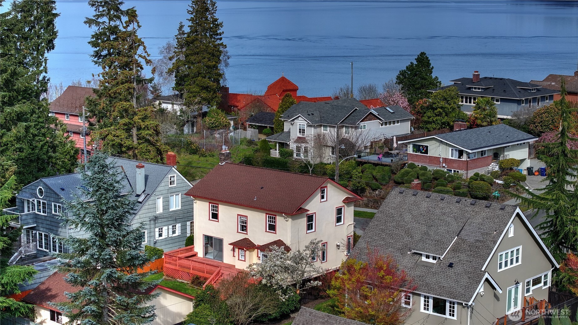 The neighboring homes are large and have been updated. Your new home is in an area with million dollar plus homes and the bones are fabulous, so money in should be money well spent.