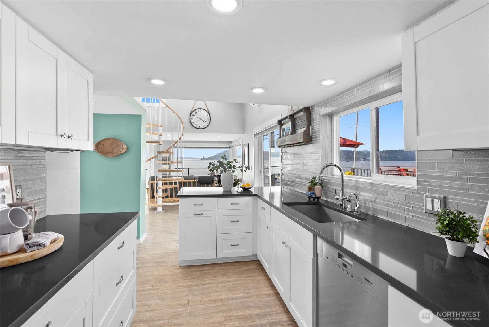 Comfortable interiors blending coastal charm with modern updates.