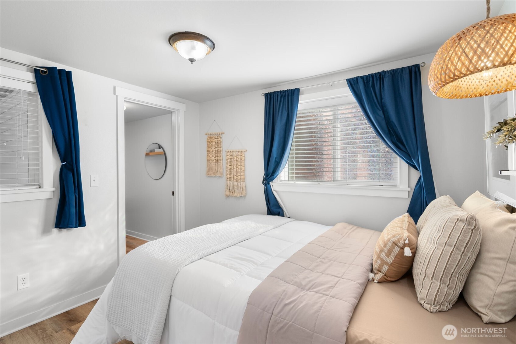 Second bedroom in the abode – bright, comfortable, and private.