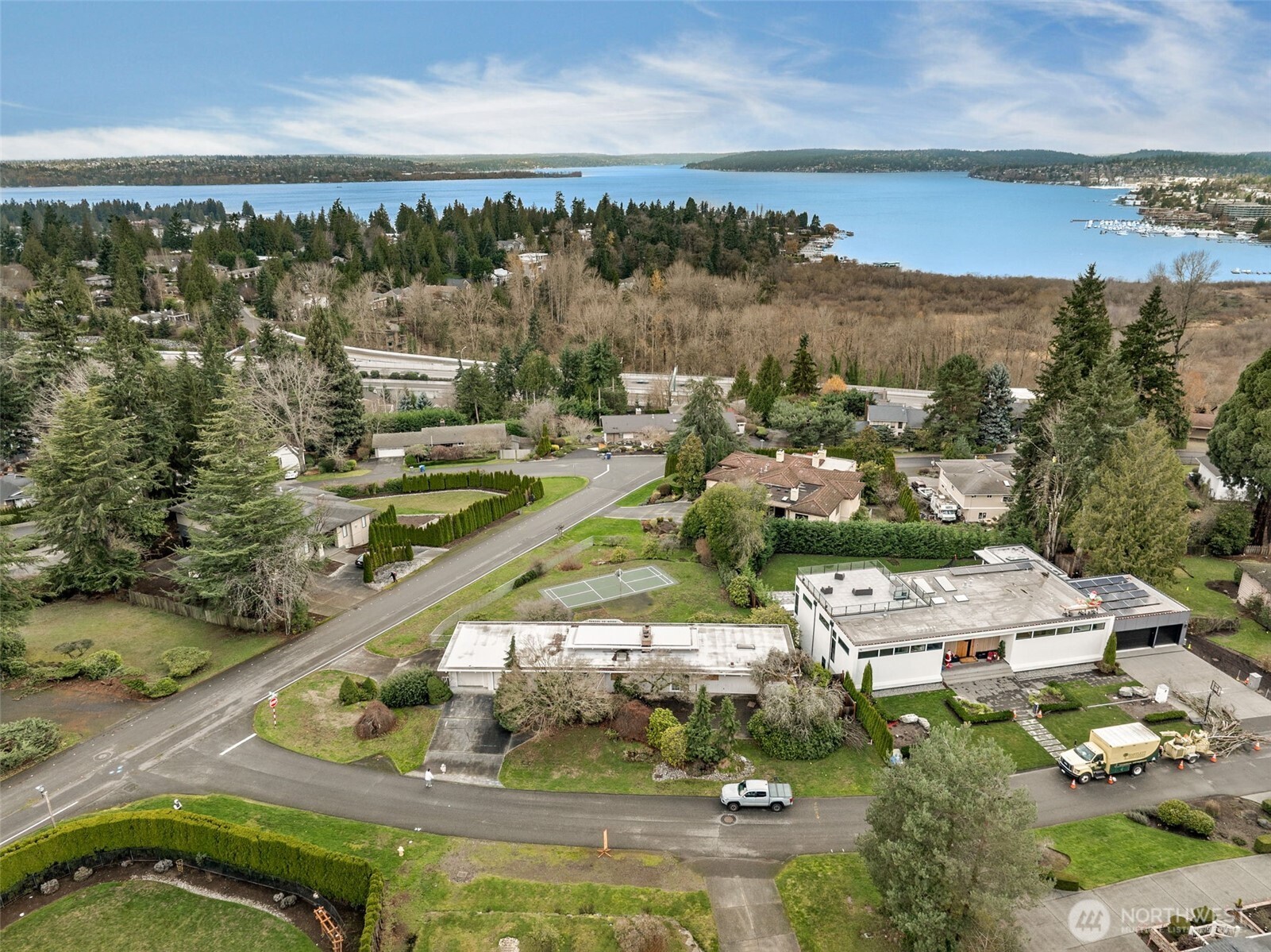 Surrounded by estate homes