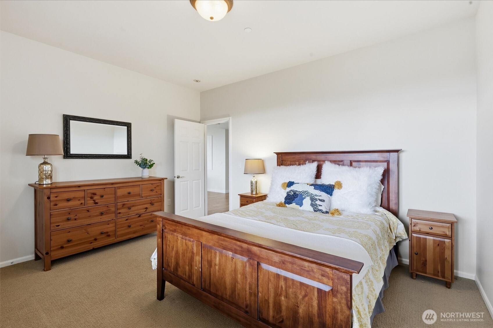 Lower level spacious bedroom with walk in closet
