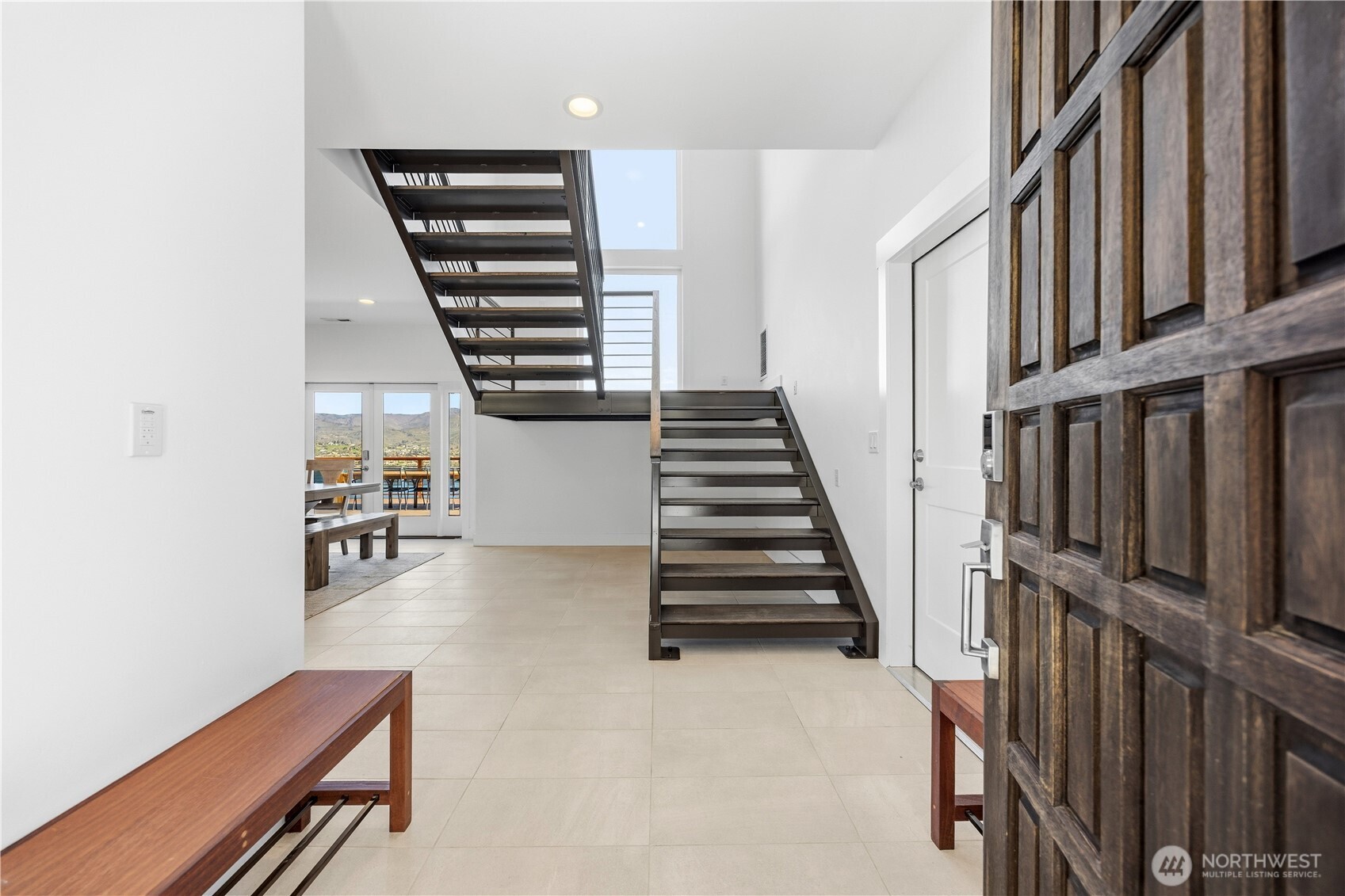 Masterpiece metal staircase.