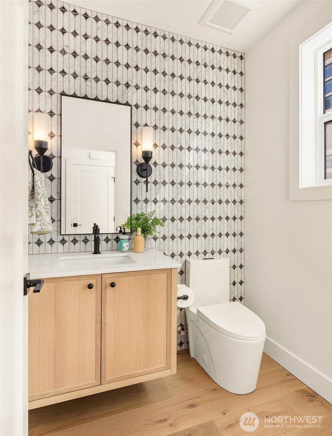 Powder bath on main level