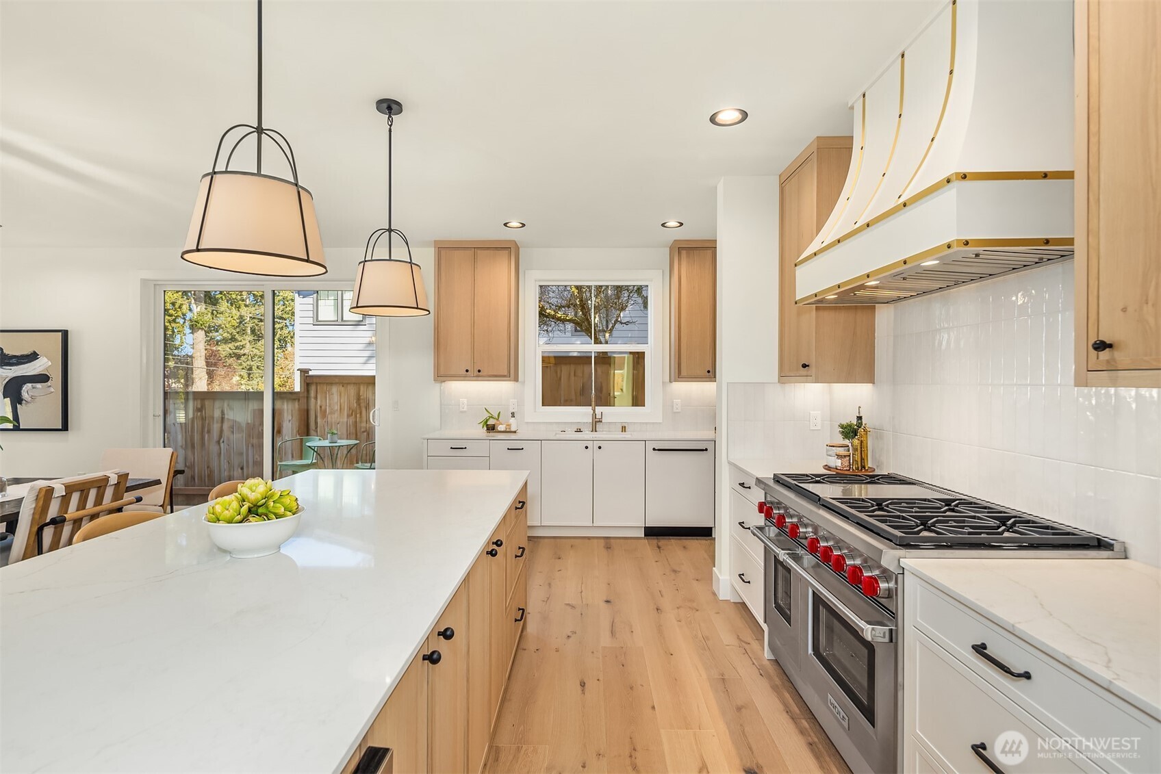 Gourmet kitchen with Wolf range & Sub-Zero Fridge