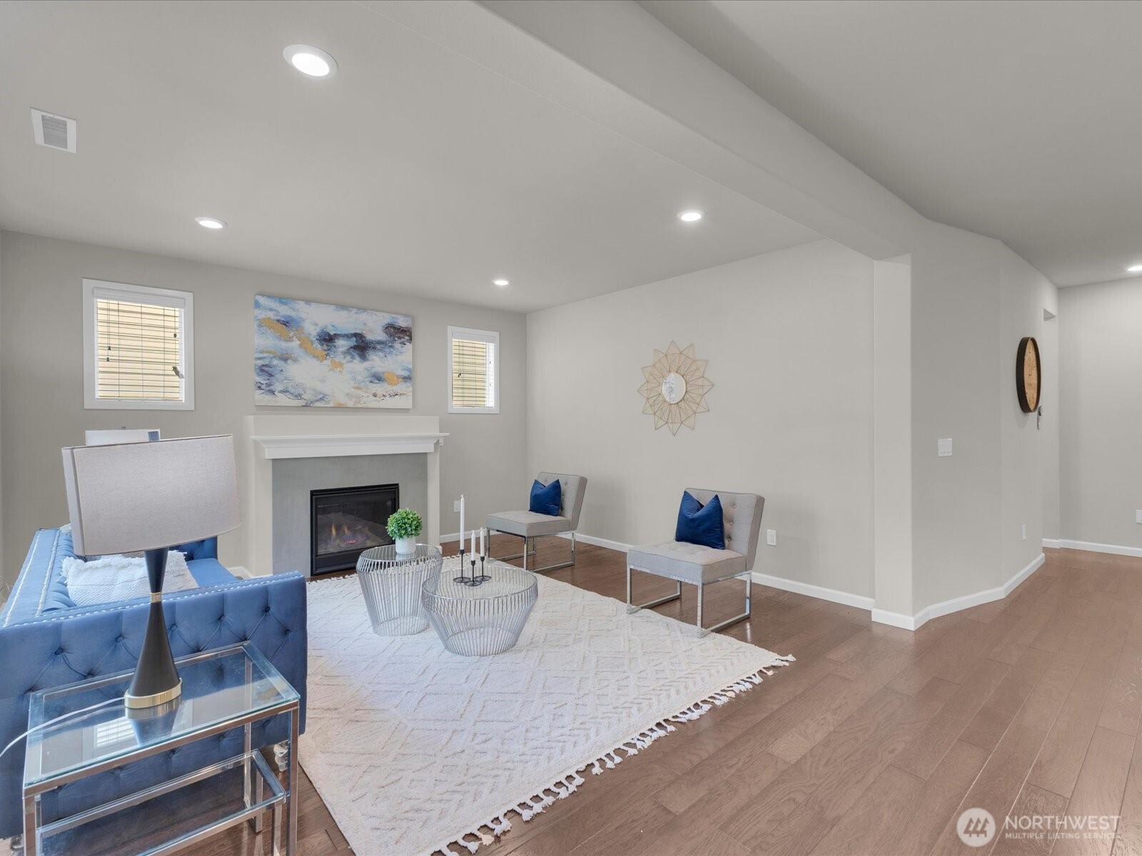 Great Room with gas fireplace