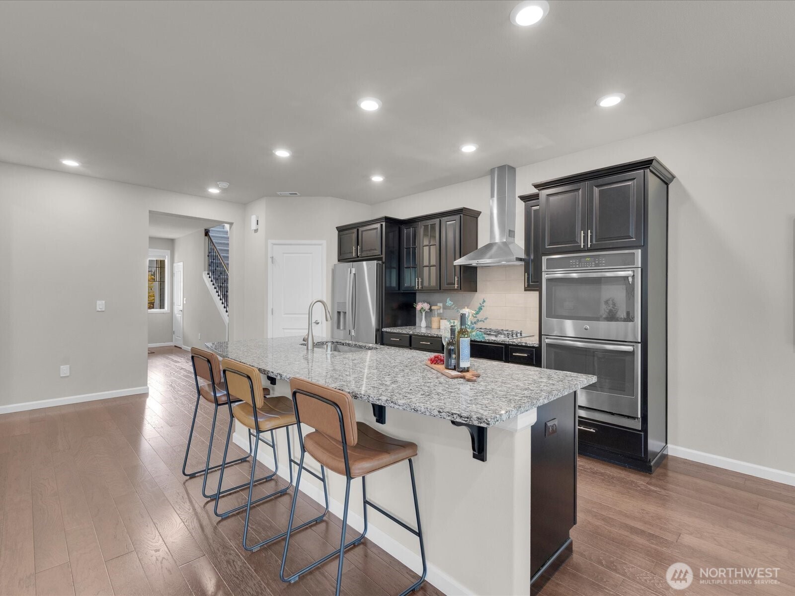 Kitchen with double oven