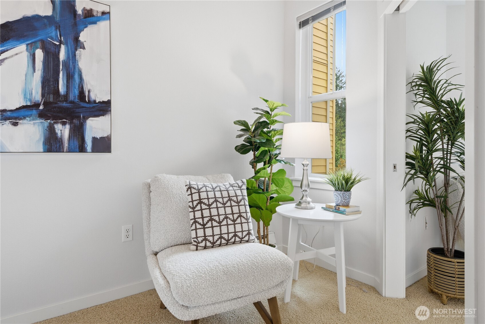 Bedroom detail - next to the balcony window