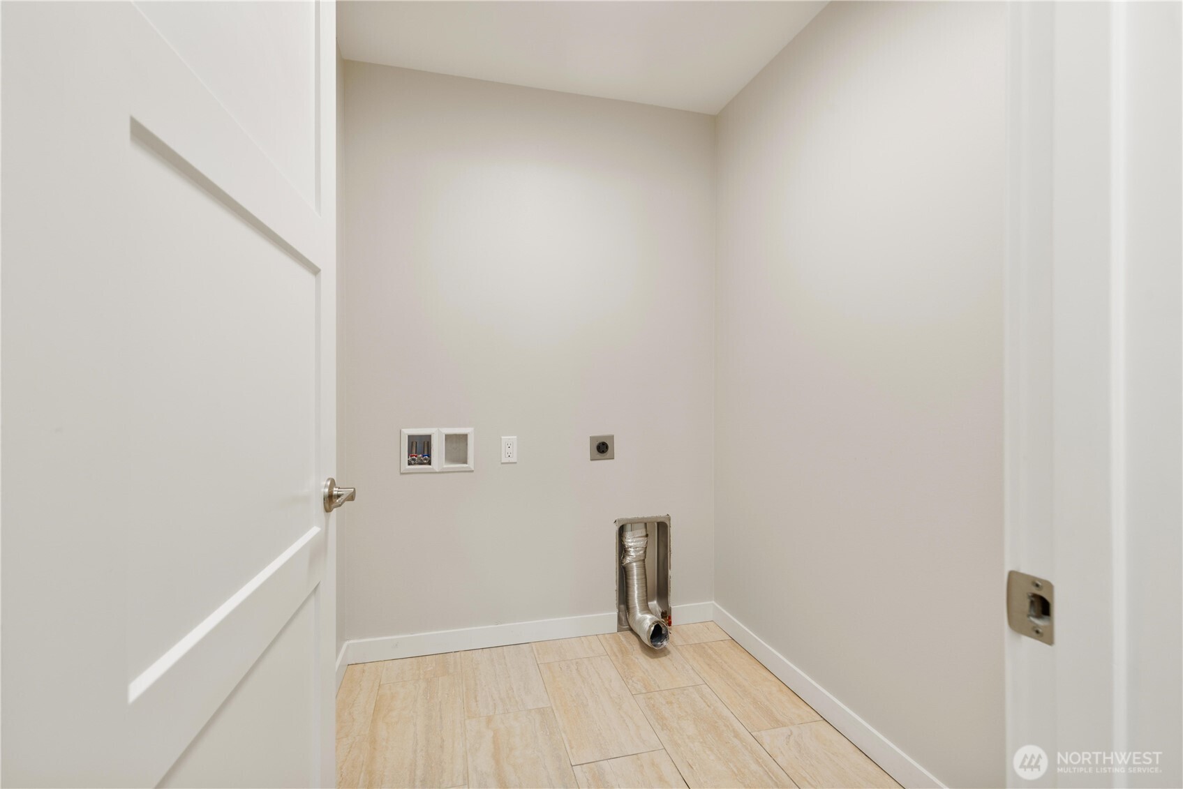 Separate laundry room.  Dryer hookup accommodates gas or electric version