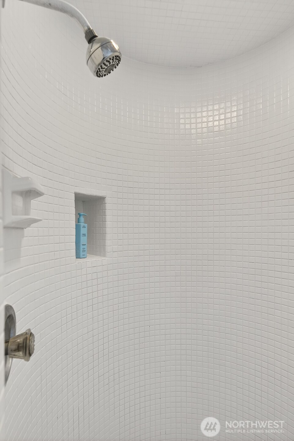 Unique round tile shower!