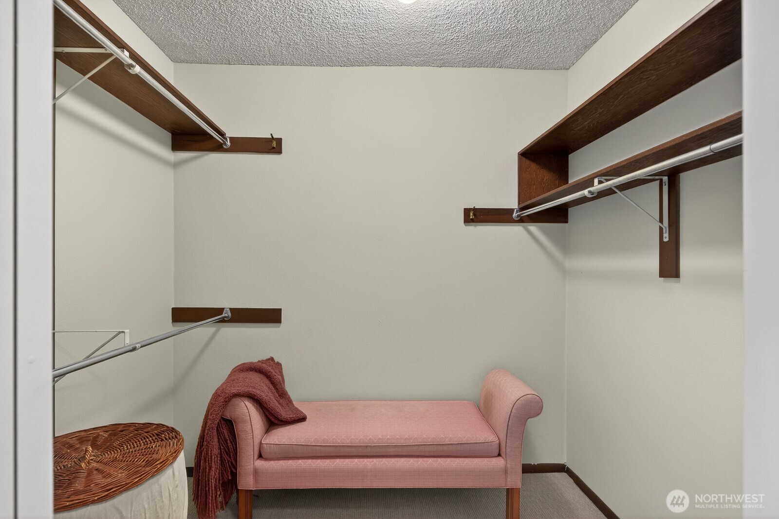 Large walk-in closet in primary suite