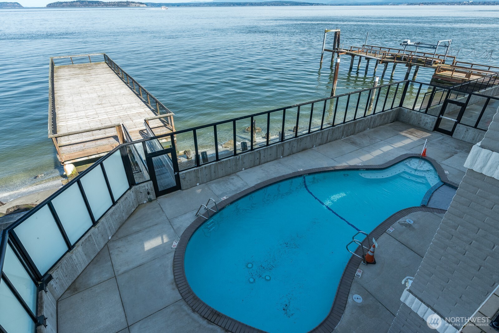What a beautiful location for this pool and patio.